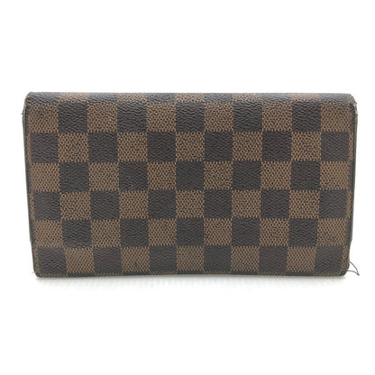 【現状渡し品】【メンズ】 LOUIS VUITTON ルイ・ヴィトン ダミエ ポルトトレゾール インターナショナル N61215 三つ折り 長財布 ロングウォレット 179-250118-hi-09-tag カラー：エベヌ 万代Net店