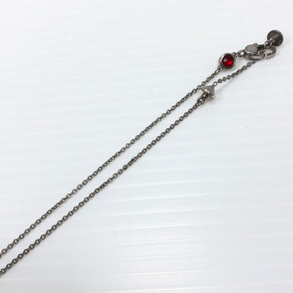 【中古品】【レディース】 GUCCI グッチ レッドクリスタル ハートトップ ネックレス 325871 ペンダント アクセサリー 182-250123-hi-20-tag カラー：シルバー 万代Net店