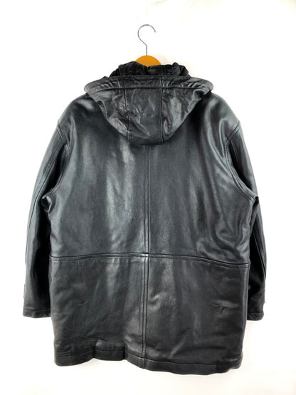 【現状渡し品】【メンズ】  R-1 HOMME Leather hood jacket 6266172 レザーフードジャケット アウター 147-250119-mo-08-tag サイズ：M カラー：ブラック 万代Net店