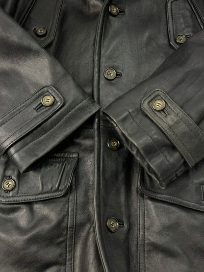 【現状渡し品】【メンズ】  R-1 HOMME Leather hood jacket 6266172 レザーフードジャケット アウター 147-250119-mo-08-tag サイズ：M カラー：ブラック 万代Net店