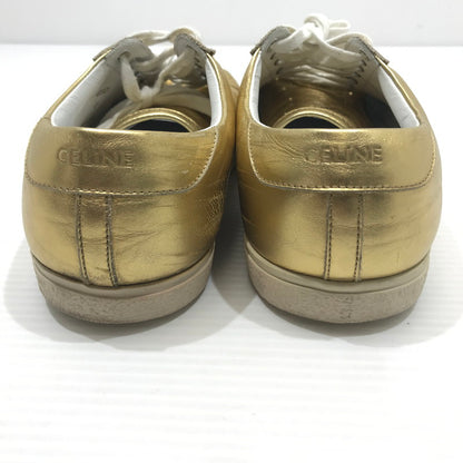 【中古品】【メンズ】 CELINE セリーヌ TRIOMPHE TR01L 400A01トリオンフ ローカット メタリック スニーカー 靴 183-250123-yk-02-tag サイズ：41 カラー：ゴールド 万代Net店