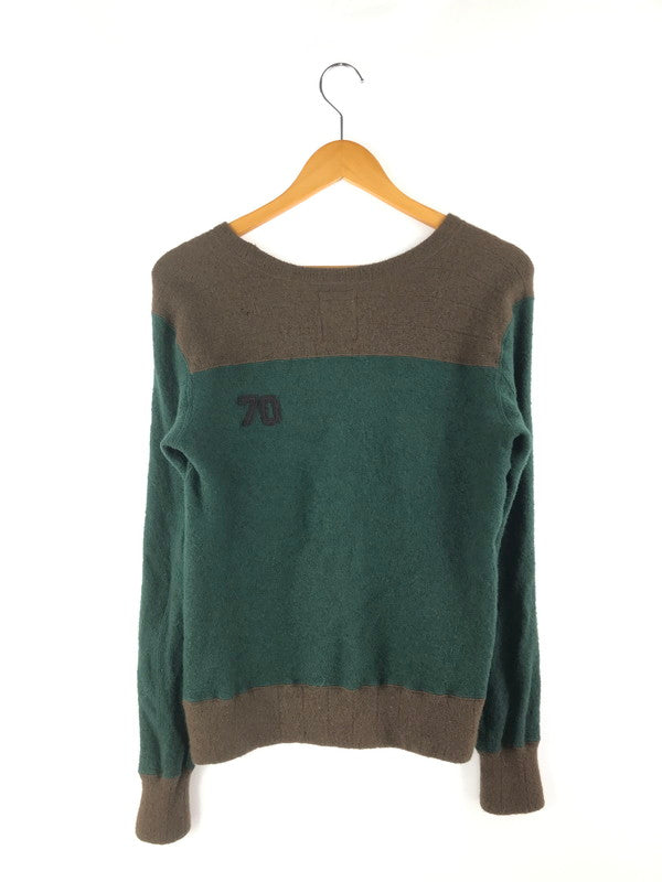 【中古品】【メンズ】 VISVIM ビズビム WOOL KNIT 0116205012005 ウールニット セーター トップス 140-250121-yk-14-tag サイズ：2 カラー：グリーン/ブラウン 万代Net店