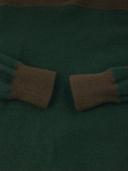 【中古品】【メンズ】 VISVIM ビズビム WOOL KNIT 0116205012005 ウールニット セーター トップス 140-250121-yk-14-tag サイズ：2 カラー：グリーン/ブラウン 万代Net店