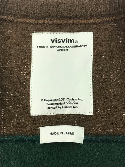 【中古品】【メンズ】 VISVIM ビズビム WOOL KNIT 0116205012005 ウールニット セーター トップス 140-250121-yk-14-tag サイズ：2 カラー：グリーン/ブラウン 万代Net店