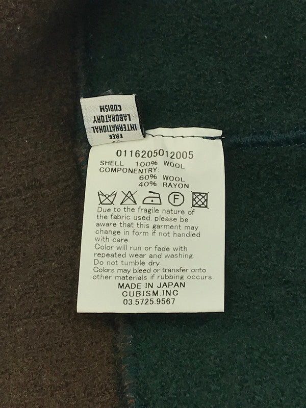 【中古品】【メンズ】 VISVIM ビズビム WOOL KNIT 0116205012005 ウールニット セーター トップス 140-250121-yk-14-tag サイズ：2 カラー：グリーン/ブラウン 万代Net店