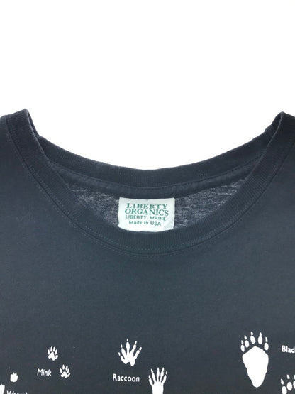 【中古品】【メンズ】 LIBERTY ORGANICS S/S FOOTPRINTS TEE ショートスリーブ フットプリントTシャツ 半袖Tシャツ 146-250327-hi-02-tag サイズ：XL カラー：ネイビー 万代Net店