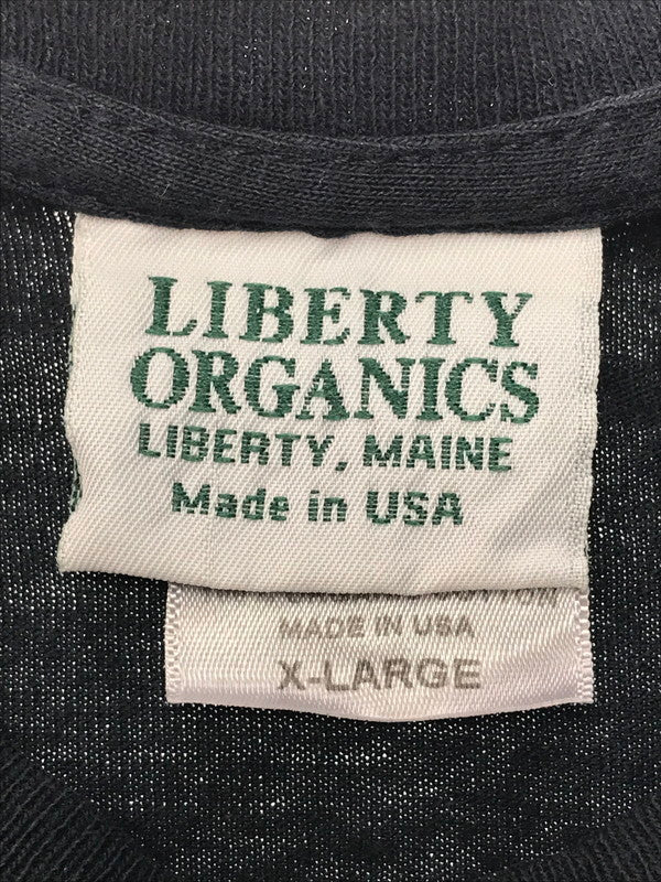【中古品】【メンズ】 LIBERTY ORGANICS S/S FOOTPRINTS TEE ショートスリーブ フットプリントTシャツ 半袖Tシャツ 146-250327-hi-02-tag サイズ：XL カラー：ネイビー 万代Net店