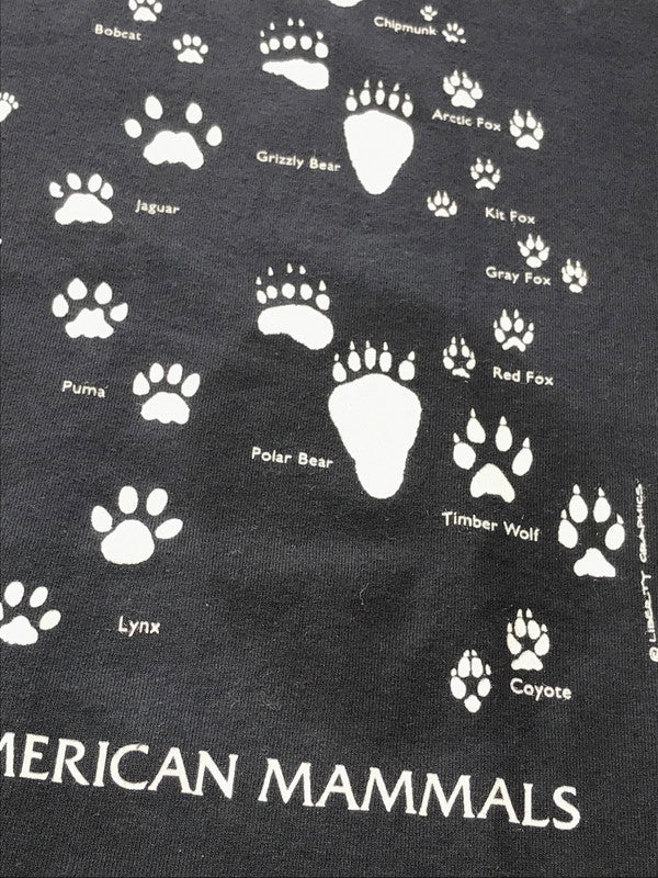 【中古品】【メンズ】 LIBERTY ORGANICS S/S FOOTPRINTS TEE ショートスリーブ フットプリントTシャツ 半袖Tシャツ 146-250327-hi-02-tag サイズ：XL カラー：ネイビー 万代Net店