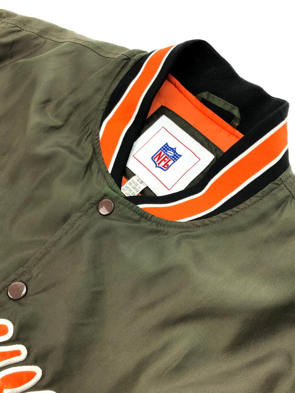 【現状渡し品】【メンズ】  NFL BROWNS NYLON STADIUM JACKET NFL ブラウンズ ナイロン スタジアム ジャケット アウター 146-250123-mo-10-tag サイズ：L カラー：カーキ 万代Net店