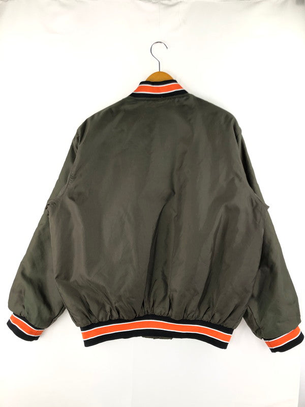 【現状渡し品】【メンズ】  NFL BROWNS NYLON STADIUM JACKET NFL ブラウンズ ナイロン スタジアム ジャケット アウター 146-250123-mo-10-tag サイズ：L カラー：カーキ 万代Net店