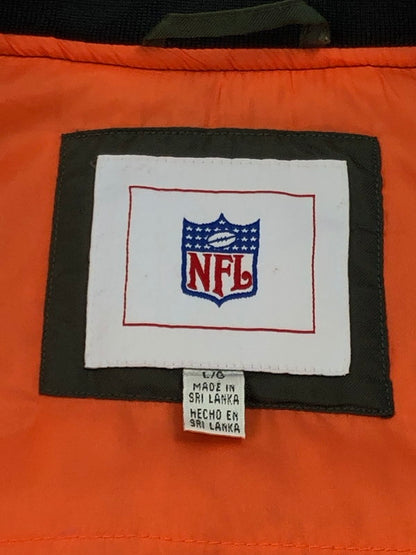 【現状渡し品】【メンズ】  NFL BROWNS NYLON STADIUM JACKET NFL ブラウンズ ナイロン スタジアム ジャケット アウター 146-250123-mo-10-tag サイズ：L カラー：カーキ 万代Net店