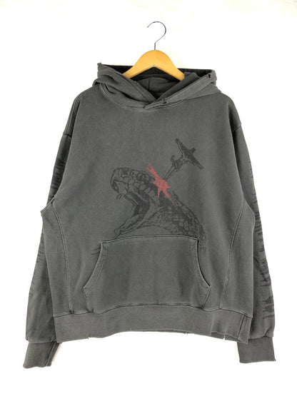 【中古美品】【メンズ】 SOMEIT サミット PRINTED HOODIE プリントフーディー パーカー トップス 142-250124-yk-05-tag サイズ：L カラー：グレー 万代Net店