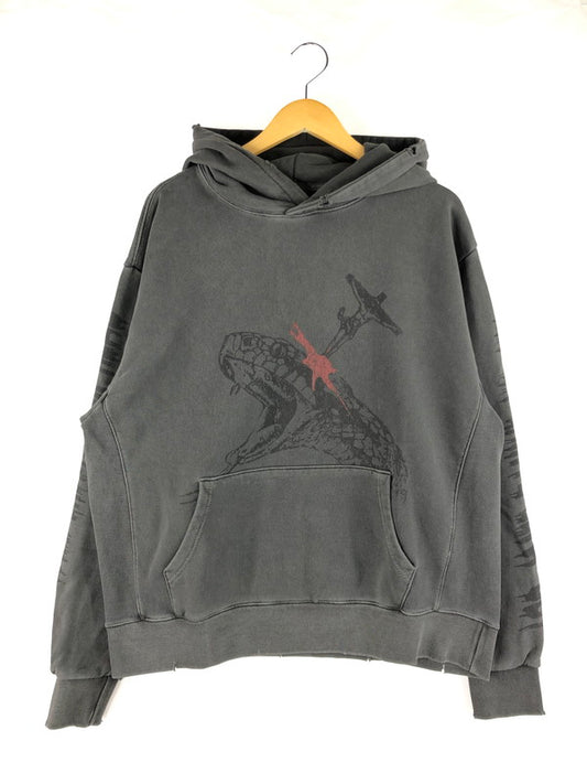 【中古美品】【メンズ】 SOMEIT サミット PRINTED HOODIE プリントフーディー パーカー トップス 142-250124-yk-05-tag サイズ：L カラー：グレー 万代Net店