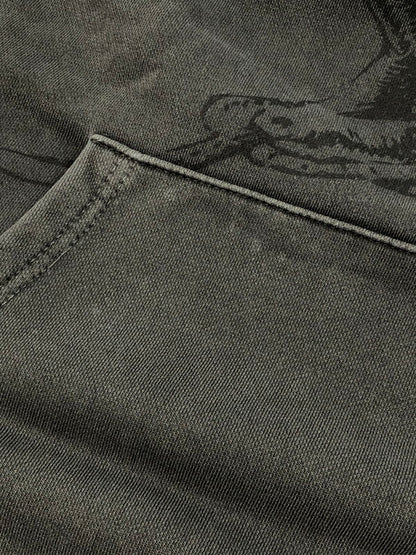 【中古美品】【メンズ】 SOMEIT サミット PRINTED HOODIE プリントフーディー パーカー トップス 142-250124-yk-05-tag サイズ：L カラー：グレー 万代Net店