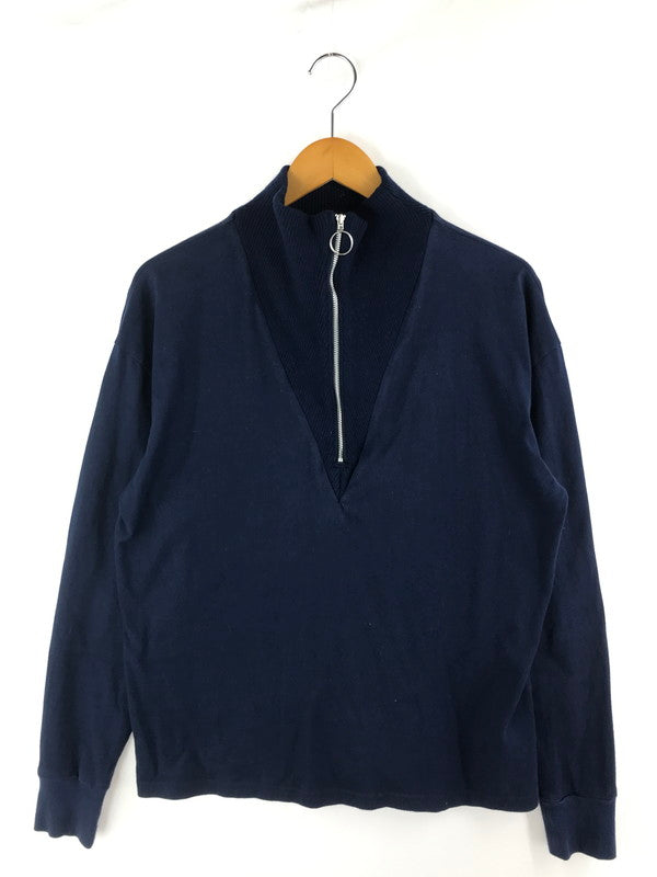 【中古品】【メンズ】 TTT_MSW ティー HALF ZIP KNIT TTT-2017AW-TOP-009 ハーフジップニット トップス 長袖 140-250123-ki-03-tag サイズ：M カラー：ネイビー 万代Net店