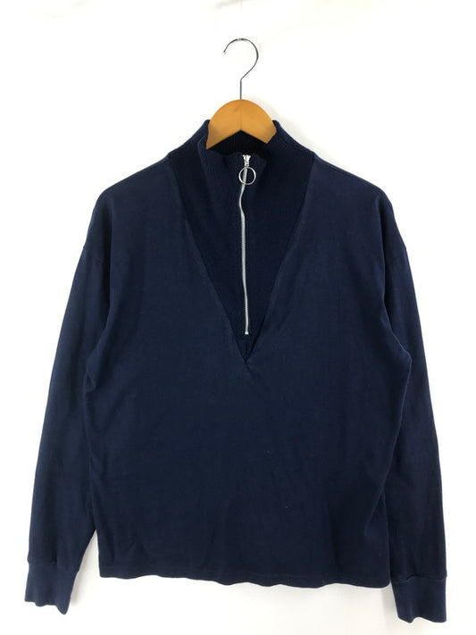【中古品】【メンズ】 TTT_MSW ティー HALF ZIP KNIT TTT-2017AW-TOP-009 ハーフジップニット トップス 長袖 140-250123-ki-03-tag サイズ：M カラー：ネイビー 万代Net店