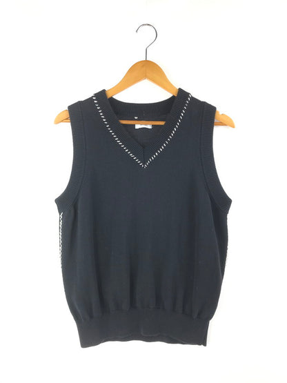 【中古品】【メンズ】 ALLEGE アレッジ COTTON KNIT VEST AL21S-KN01 コットンニットベスト トップス 140-250121-yk-12-tag サイズ：2 カラー：ブラック 万代Net店