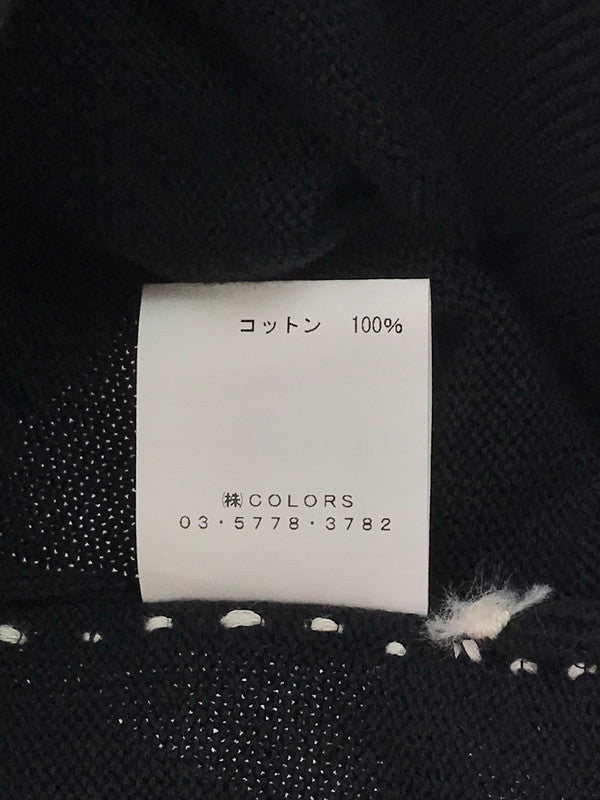 【中古品】【メンズ】 ALLEGE アレッジ COTTON KNIT VEST AL21S-KN01 コットンニットベスト トップス 140-250121-yk-12-tag サイズ：2 カラー：ブラック 万代Net店