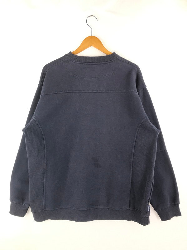 【中古品】【メンズ】 FATJOE 560 ファットジョー560 刺繡 スウェットシャツ トップス トレーナー 142-250121-yk-06-tag サイズ：XL カラー：ネイビー 万代Net店