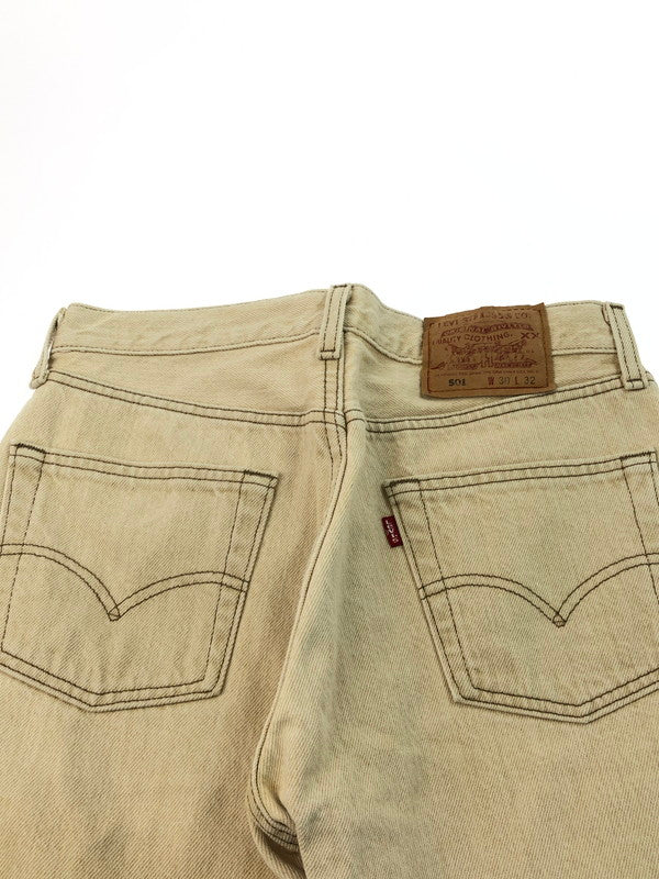 【中古品】【メンズ】 Levi's リーバイス STRAIGHT DENIM PANTS 501-0612 USA製 ストレートデニムパンツ ボトムス 157-250123-mo-18-tag サイズ：w30L32 カラー：ベージュ 万代Net店
