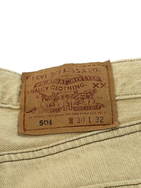 【中古品】【メンズ】 Levi's リーバイス STRAIGHT DENIM PANTS 501-0612 USA製 ストレートデニムパンツ ボトムス 157-250123-mo-18-tag サイズ：w30L32 カラー：ベージュ 万代Net店