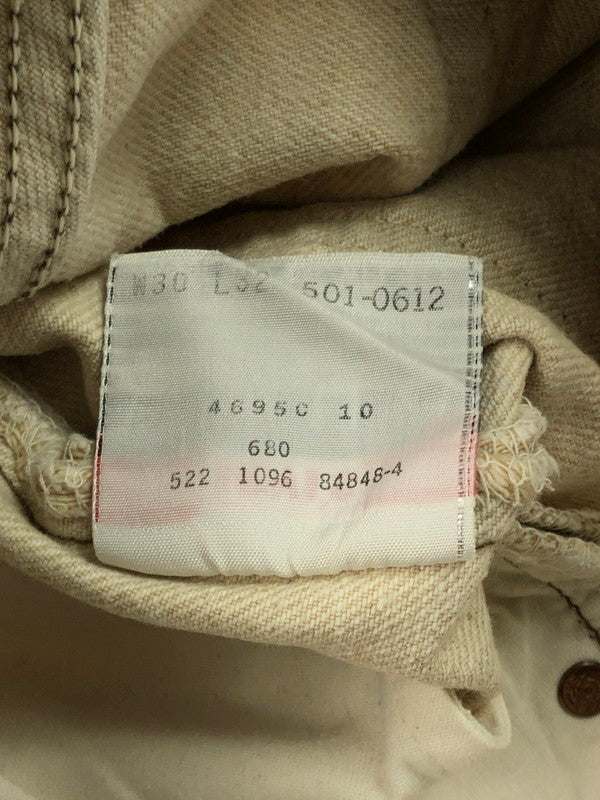 【中古品】【メンズ】 Levi's リーバイス STRAIGHT DENIM PANTS 501-0612 USA製 ストレートデニムパンツ ボトムス 157-250123-mo-18-tag サイズ：w30L32 カラー：ベージュ 万代Net店