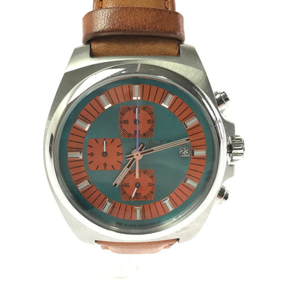 【中古品】【メンズ】 PAUL SMITH ポールスミス 50TH ANNIVERSARY ARCHIVES 0510-S124514 50周年 アニバーサリー アーカイブ クロノ グラフ デイトクォーツ 時計 197-260621-rt-28-tagh カラー：シルバー 万代Net店