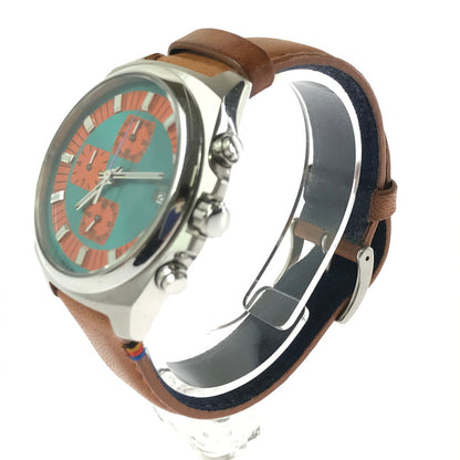 【中古品】【メンズ】 PAUL SMITH ポールスミス 50TH ANNIVERSARY ARCHIVES 0510-S124514 50周年 アニバーサリー アーカイブ クロノ グラフ デイトクォーツ 時計 197-260621-rt-28-tagh カラー：シルバー 万代Net店
