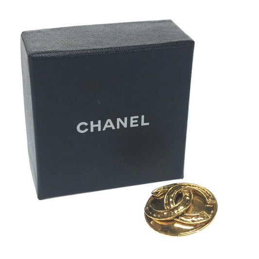 【中古品】【レディース】 CHANEL シャネル VINTAGE PIN BROOCH ヴィンテージ ピンブローチ ココマーク フランス製 アクセサリー 182-250225-yk-13-tag カラー：ゴールド 万代Net店