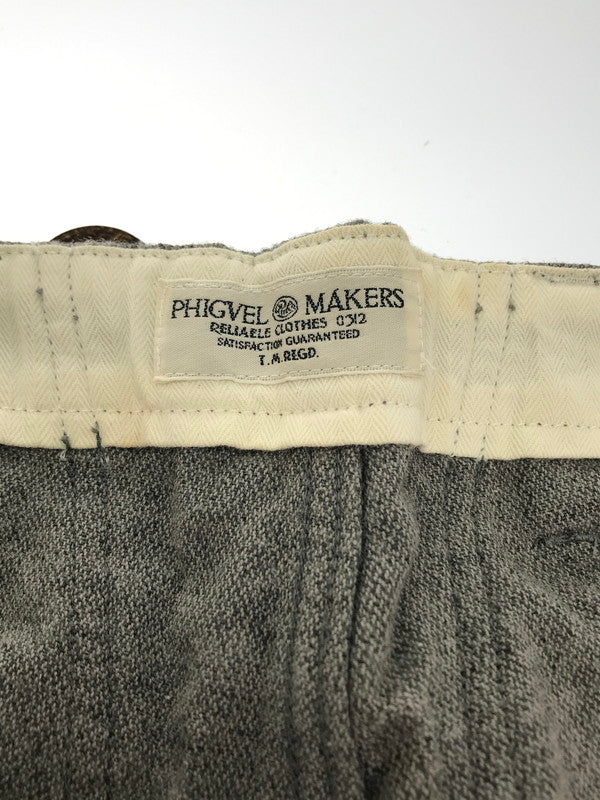 【中古品】【メンズ】 PHIGVEL フィグベル WOOL PANTS PMQ-PT06 ウールパンツ 編み上げ ボトムス 151-250130-hi-11-tag サイズ：2 カラー：グレー 万代Net店