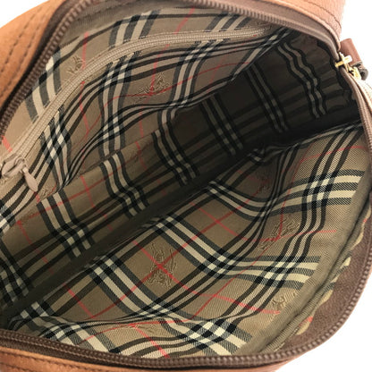 【中古品】【レディース】 Burberrys バーバリーズ LEATHER SHOULDER BAG レザーショルダーバッグ カバン 180-250130-hi-24-tag カラー：ブラウン 万代Net店