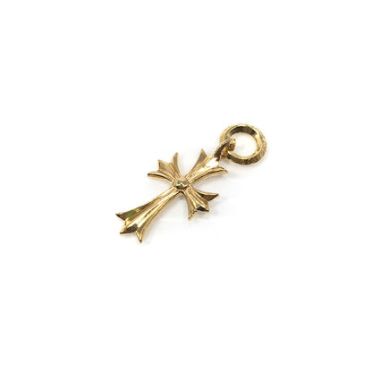 【中古美品】【メンズ】 CHROME HEARTS クロムハーツ 22K TINY CH CROSS タイニー CH クロス ペンダントトップ アクセサリー 190-250127-na-01-tag カラー：ゴールド 万代Net店