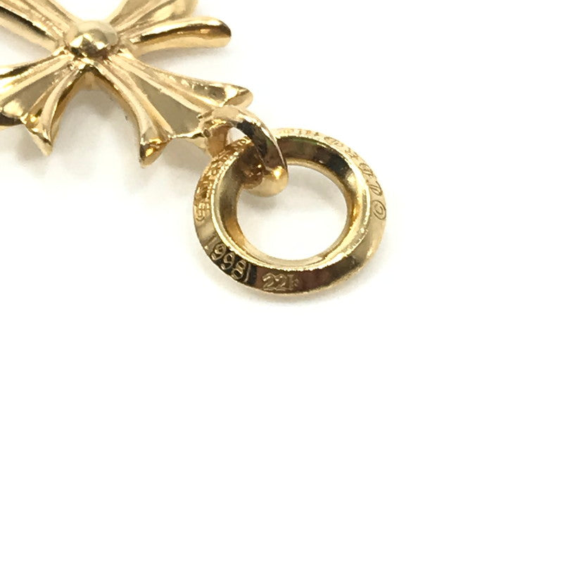 【中古美品】【メンズ】 CHROME HEARTS クロムハーツ 22K TINY CH CROSS タイニー CH クロス ペンダントトップ アクセサリー 190-250127-na-01-tag カラー：ゴールド 万代Net店