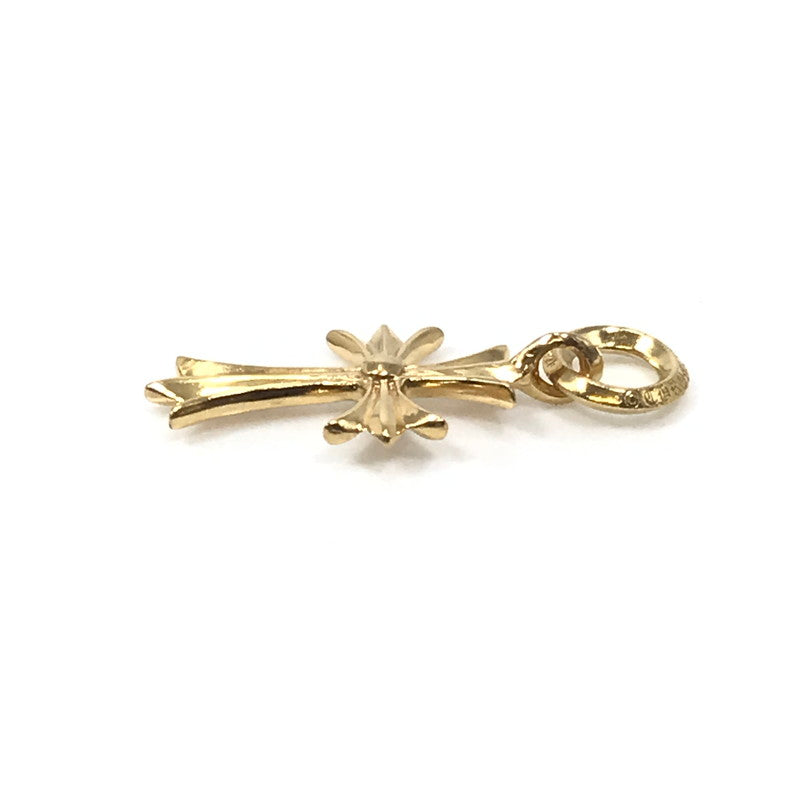 【中古美品】【メンズ】 CHROME HEARTS クロムハーツ 22K TINY CH CROSS タイニー CH クロス ペンダントトップ アクセサリー 190-250127-na-01-tag カラー：ゴールド 万代Net店