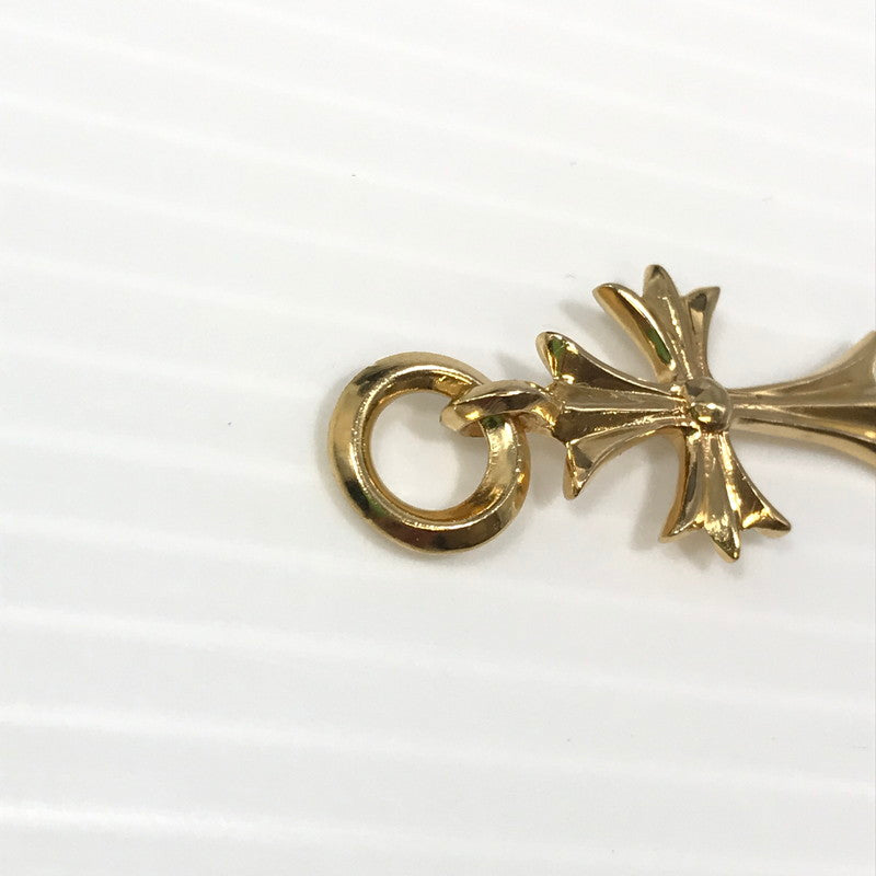 【中古美品】【メンズ】 CHROME HEARTS クロムハーツ 22K TINY CH CROSS タイニー CH クロス ペンダントトップ アクセサリー 190-250127-na-01-tag カラー：ゴールド 万代Net店