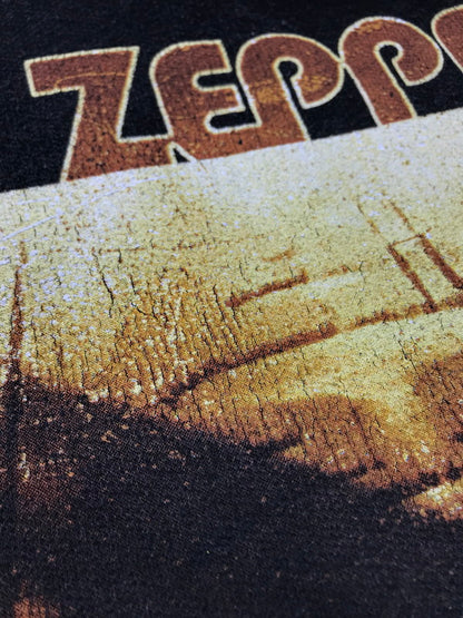 【中古品】【メンズ】 ARTIMONDE LED ZEPPELIN レッドツェッペリン 00's PRINT PUKKOVER PARKA プリント プルオーバーパーカー 146-250209-hi-11-tag サイズ：M カラー：ブラック 万代Net店