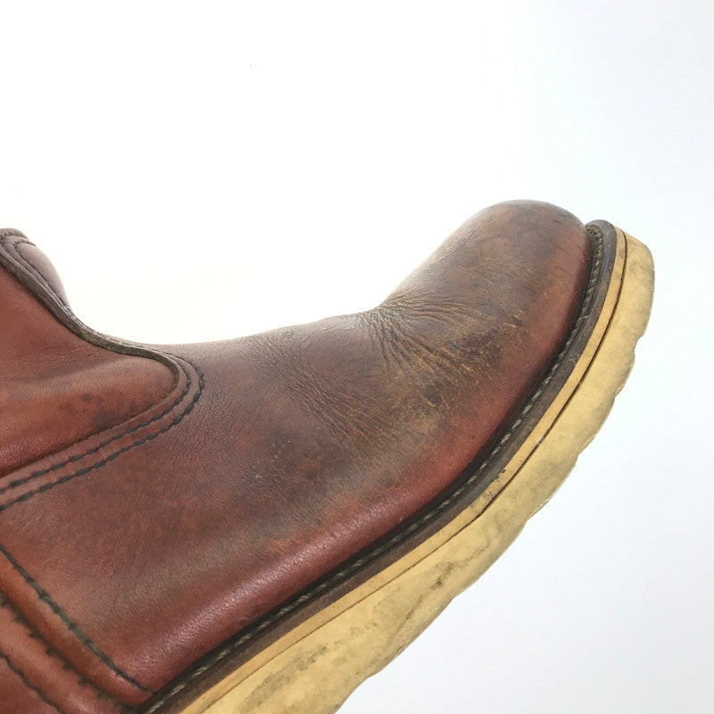 【現状渡し品】【メンズ】 RED WING レッドウィング PECOS BOOTS ANSI Z41 PT91 696 ペコスブーツ PTタグ ワークブーツ 靴 164-250130-hi-22-tag サイズ：85D カラー：ブラウン 万代Net店