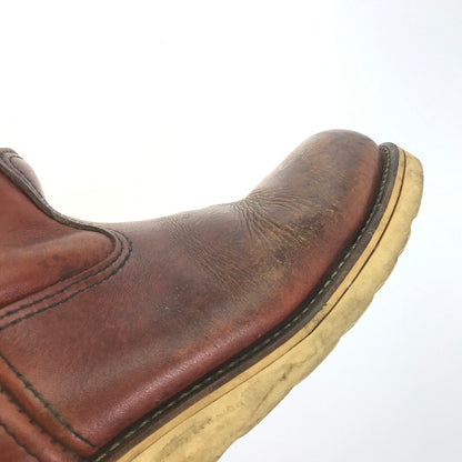 【現状渡し品】【メンズ】 RED WING レッドウィング PECOS BOOTS ANSI Z41 PT91 696 ペコスブーツ PTタグ ワークブーツ 靴 164-250130-hi-22-tag サイズ：85D カラー：ブラウン 万代Net店