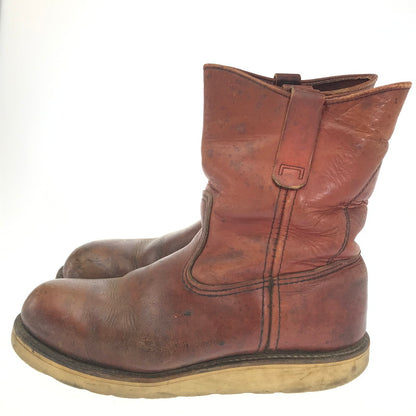 【現状渡し品】【メンズ】 RED WING レッドウィング PECOS BOOTS ANSI Z41 PT91 696 ペコスブーツ PTタグ ワークブーツ 靴 164-250130-hi-22-tag サイズ：85D カラー：ブラウン 万代Net店