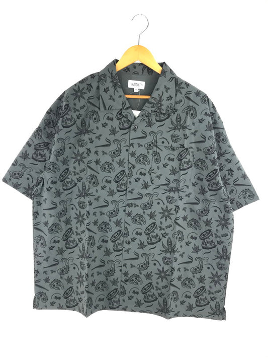 【中古美品】【メンズ】 HAIGHT ヘイト × YARZ ヤーズ コラボ OPEN COLLAR SHIRT HTYZ-244001 オープンカラーシャツ ペイズリー 総柄 半袖シャツ 142-250202-hi-13-tag サイズ：XXL カラー：チャコール 万代Net店