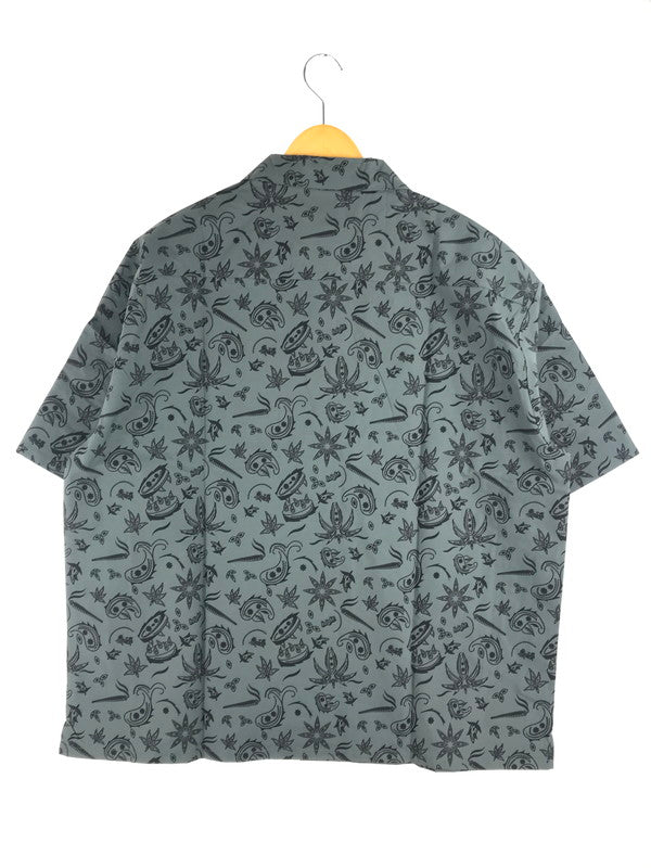 【中古美品】【メンズ】 HAIGHT ヘイト × YARZ ヤーズ コラボ OPEN COLLAR SHIRT HTYZ-244001 オープンカラーシャツ ペイズリー 総柄 半袖シャツ 142-250202-hi-13-tag サイズ：XXL カラー：チャコール 万代Net店