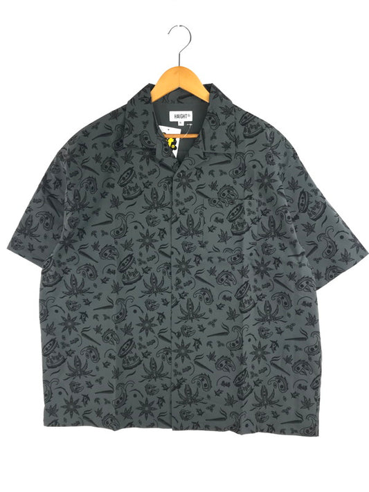 【中古美品】【メンズ】 HAIGHT ヘイト × YARZ ヤーズ コラボ OPEN COLLAR SHIRT HTYZ-244001 オープンカラーシャツ ペイズリー 総柄 半袖シャツ 142-250202-hi-12-tag サイズ：XL カラー：チャコール 万代Net店