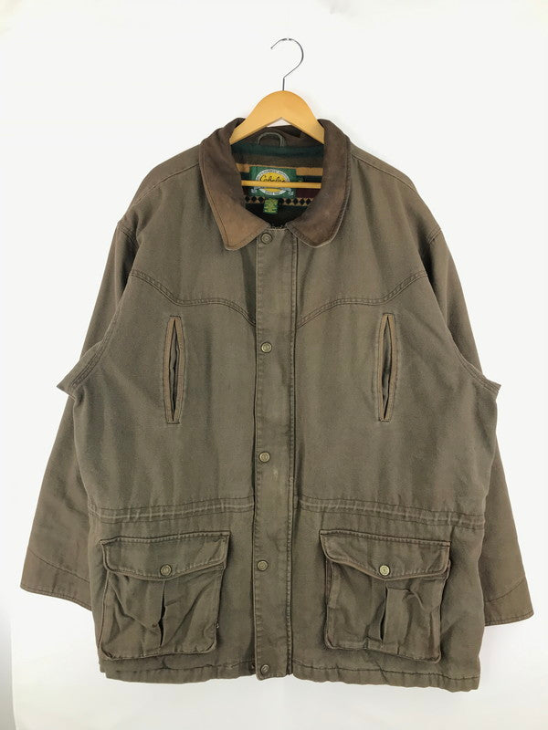 【現状渡し品】【メンズ】  Cabela's カベラス 90's DUCK JACKET ダックジャケット 裏地ブランケット アウター 146-250129-hi-18-tag カラー：ブラウン 万代Net店