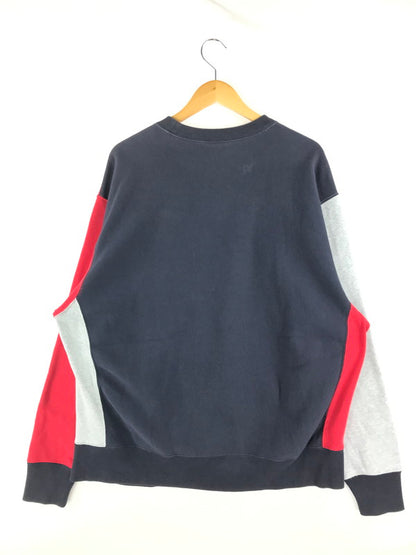 【中古品】【メンズ】 Champion チャンピオン 青単タグ復刻 REVERSE WEAVE SWEAT 切り替え カンガルーポケット リバースウィーブ スウェット トップス スウェット トレーナー 146-250128-ki-06-tag サイズ：XL カラー：マルチ 万代Net店