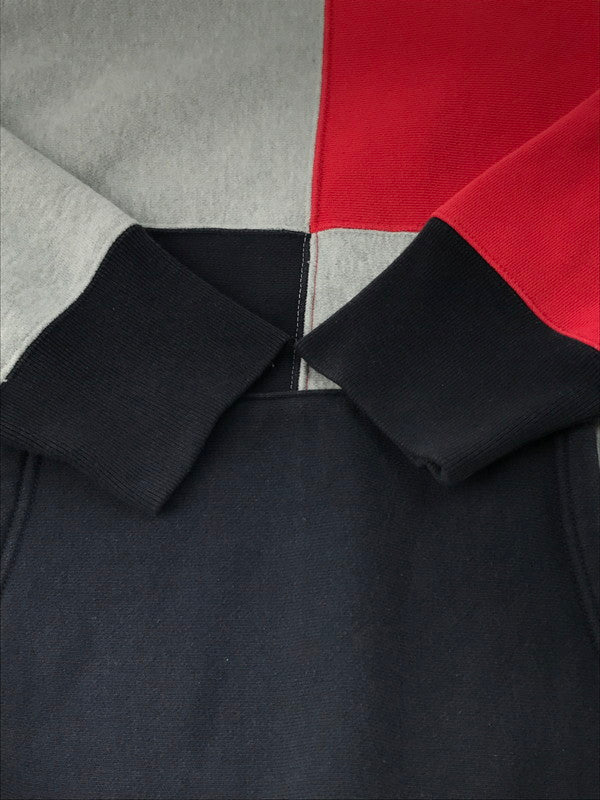 【中古品】【メンズ】 Champion チャンピオン 青単タグ復刻 REVERSE WEAVE SWEAT 切り替え カンガルーポケット リバースウィーブ スウェット トップス スウェット トレーナー 146-250128-ki-06-tag サイズ：XL カラー：マルチ 万代Net店