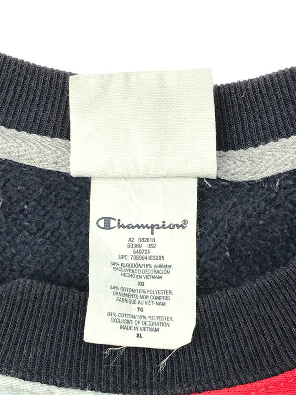 【中古品】【メンズ】 Champion チャンピオン 青単タグ復刻 REVERSE WEAVE SWEAT 切り替え カンガルーポケット リバースウィーブ スウェット トップス スウェット トレーナー 146-250128-ki-06-tag サイズ：XL カラー：マルチ 万代Net店