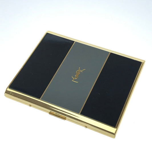 【中古品】【メンズ】 YVES SAINT LAURENT イヴ・サンローラン CIGARETTE CASE シガレットケース 名刺入れ 服飾雑貨 183-250201-yk-06-tag カラー：ブルー/ゴールド 万代Net店