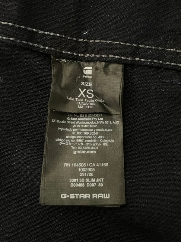 【中古品】【メンズ】  G-STAR RAW ジースターロゥ 3301 3D SLIM JKT 3301 3ディー スリムジャケット アウター デニムジャケット 141-250128-yk-26-tag サイズ：XS カラー：ブルー 万代Net店