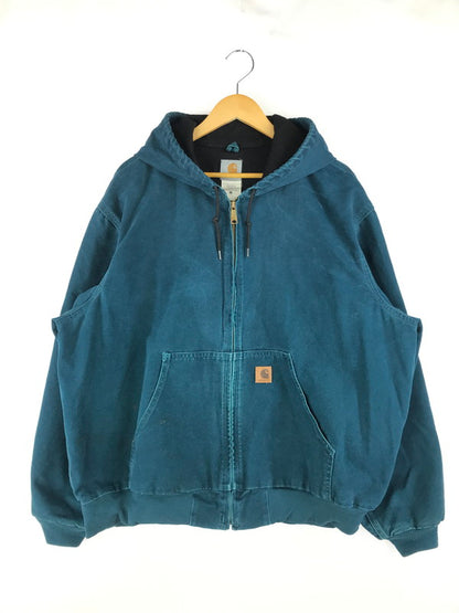 【中古品】【メンズ】 Carhartt カーハート ACTIVE JACKET J25 DTL アクティブジャケット ダックジャケット アウター 146-250129-hi-07-tag サイズ：XXL カラー：ダークティール 万代Net店