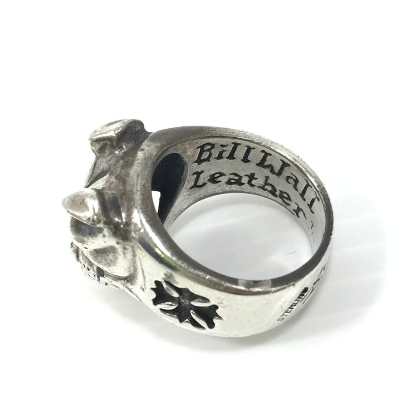 【中古品】【メンズ】 BILL WALL LEATHER ビルウォールレザー LARGE DOG HEAD RING R327 ラージ ドッグ ヘッド リング 指輪 アクセサリー 192-250127-na-03-tag サイズ：約20号 カラー：シルバー 万代Net店